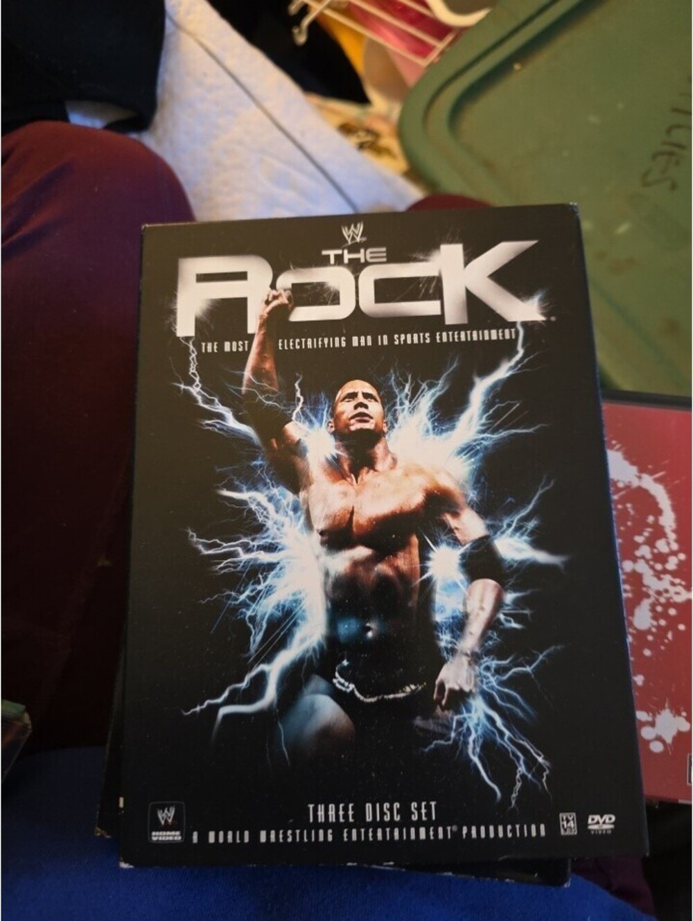 Disks Mint The Rock WWE Champion Wrestling 3 Dvd Set Dwayne Johnson Wrestlemania